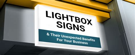 outdoor lightbox signage for business